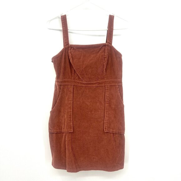 Common Stitch Mauve Pink Corduroy Mini Dress Women's Small 100% Cotton - Picture 1 of 4